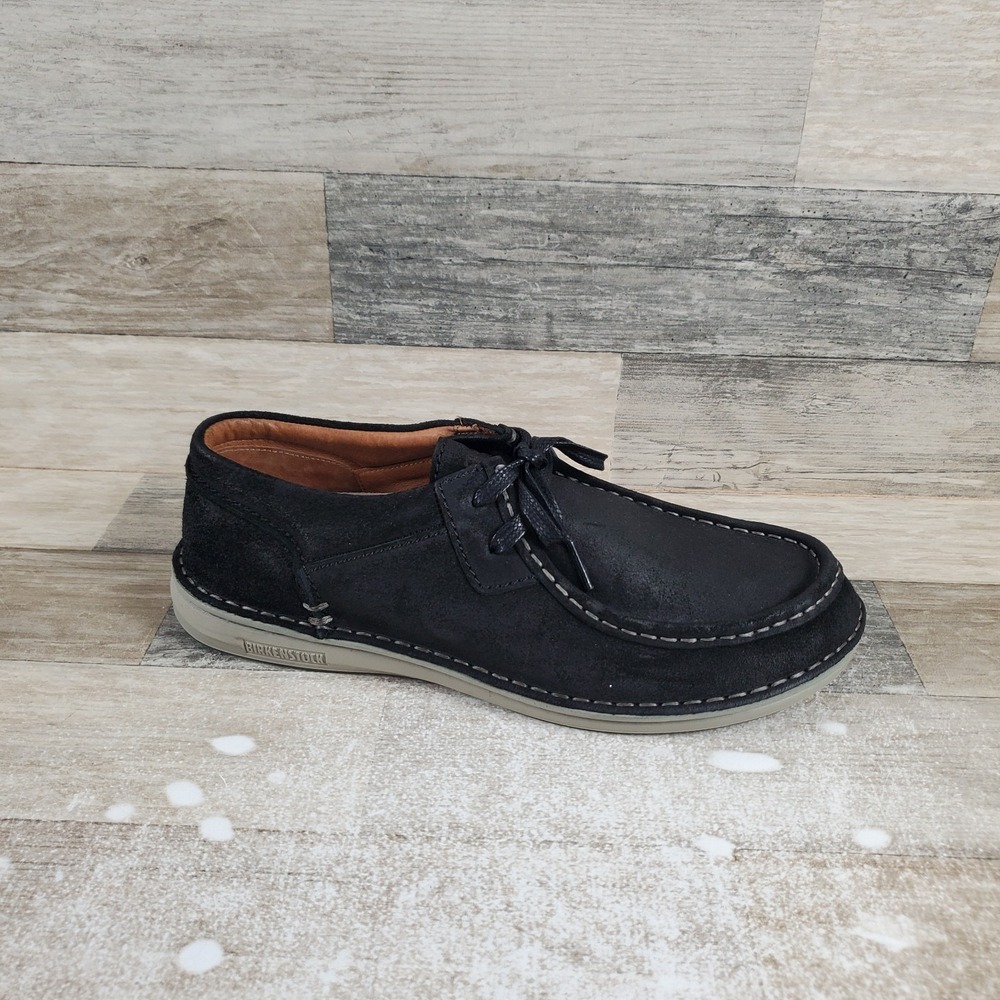 Birkenstock Pasadena Mens Shoes Sz 9 -‎ 9.5 Casual Black Suede Leather Loafers